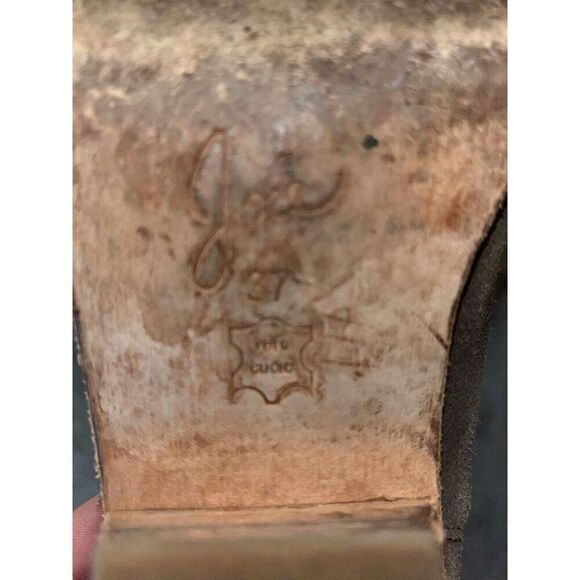 Joie Barlow Suede Taupe Block Heel Chelsea Boots Bootie, size 6.5 - Picture 6 of 7